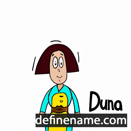 cartoon of the name Duena