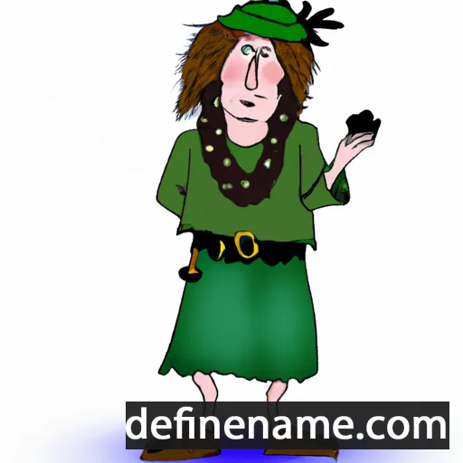 cartoon of the name Duibheannach