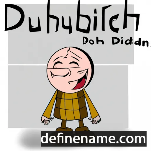 cartoon of the name Duibhuidhir