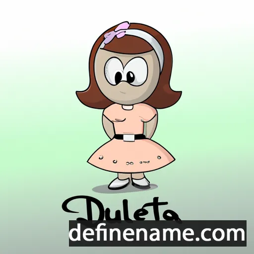 cartoon of the name Dulcieta