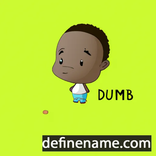 cartoon of the name Dumebi