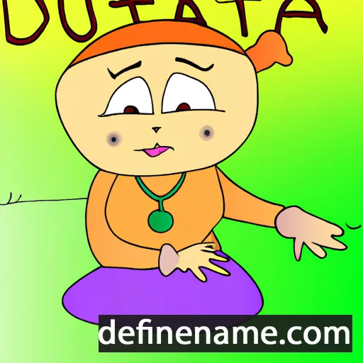 cartoon of the name Dunata