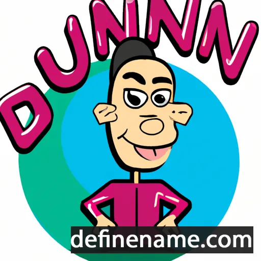 cartoon of the name Dunkan