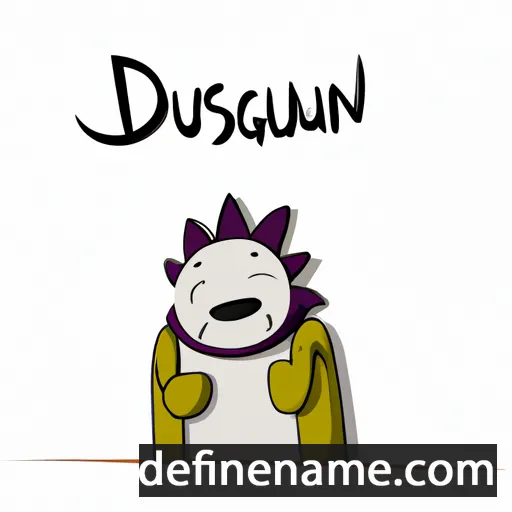 cartoon of the name Dunstán