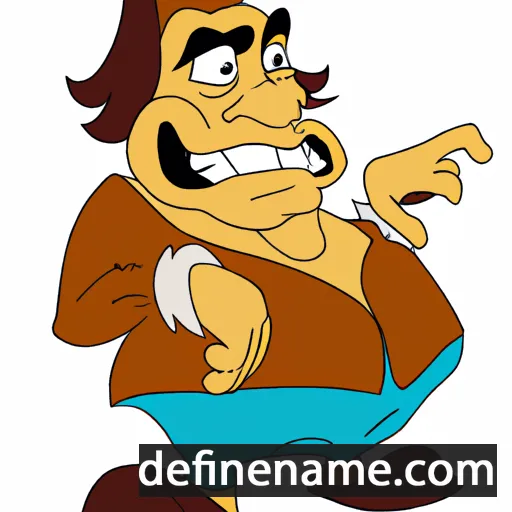 cartoon of the name Dunstano