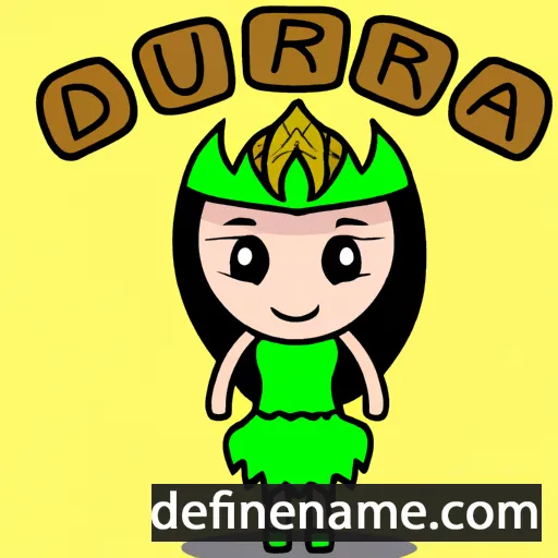 cartoon of the name Duriana