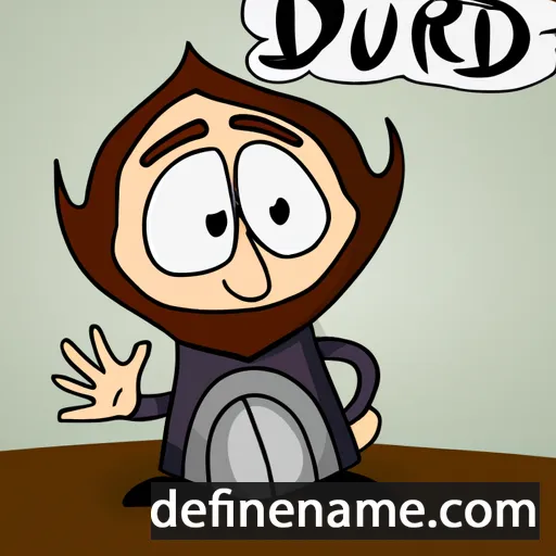 cartoon of the name Durið