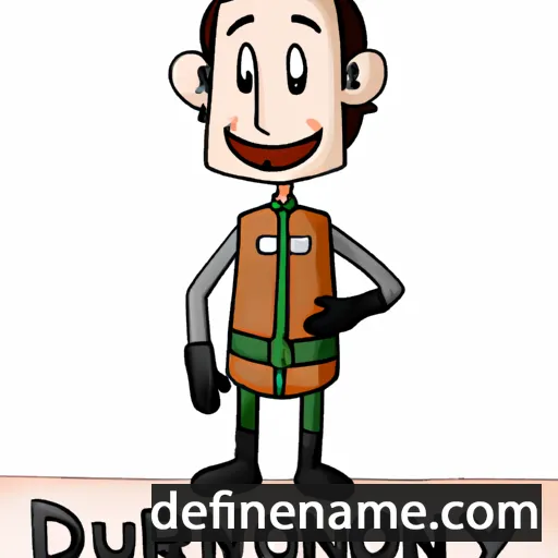 cartoon of the name Durjonoy