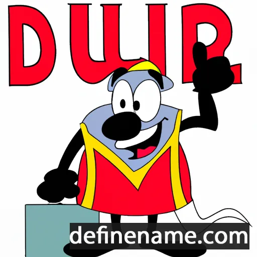 cartoon of the name Durril