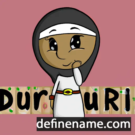 cartoon of the name Durriyah