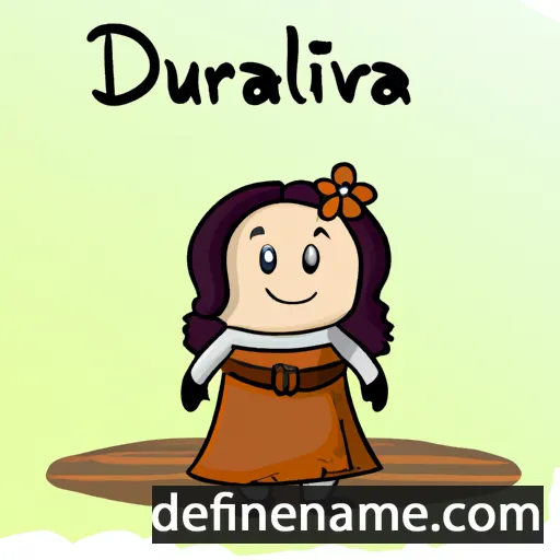 cartoon of the name Durvalina