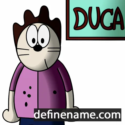 cartoon of the name Dusca