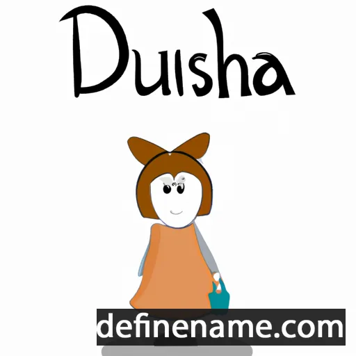 cartoon of the name Dushka