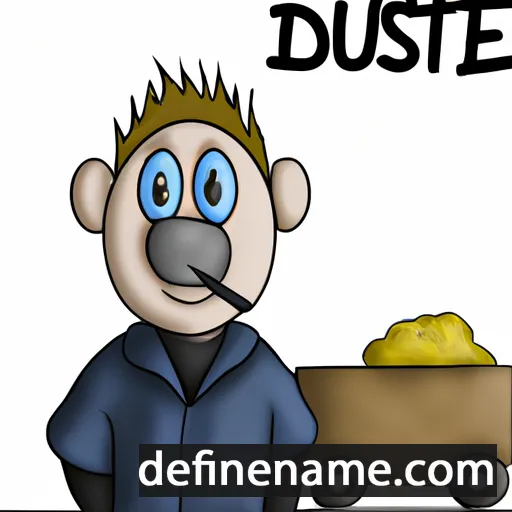 cartoon of the name Dustie