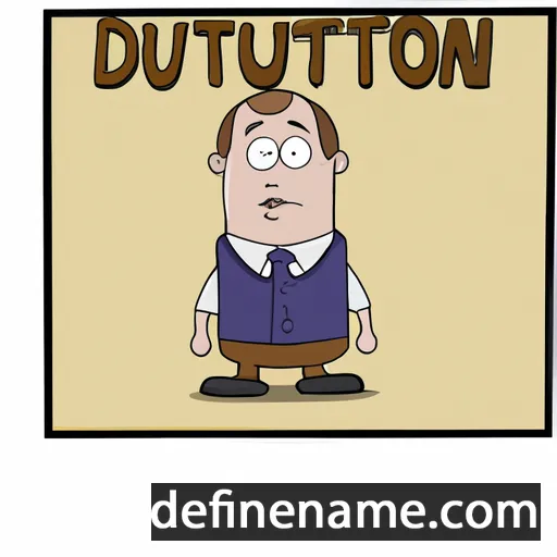 cartoon of the name Dutton