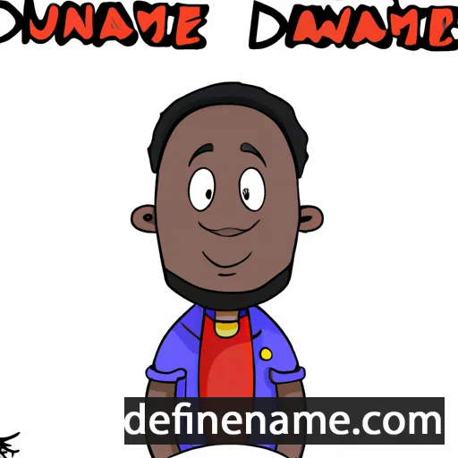 cartoon of the name Duwayne