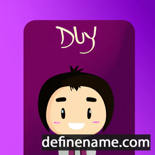 cartoon of the name Duyi