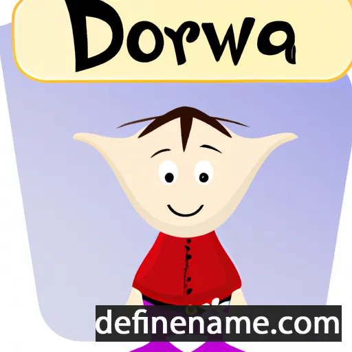 cartoon of the name Dwojra