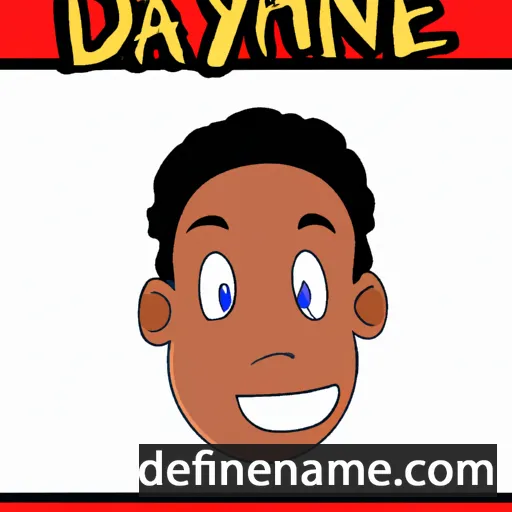 cartoon of the name Dwyane