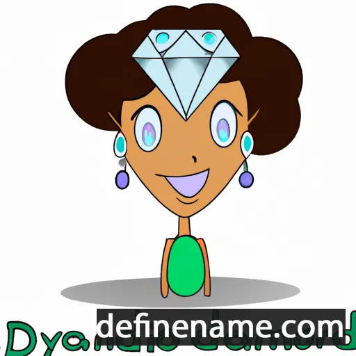 cartoon of the name Dyamond