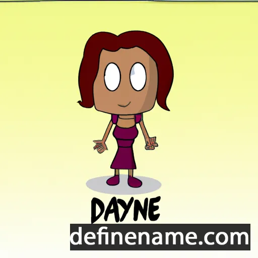 cartoon of the name Dyane