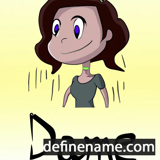 cartoon of the name Dyanne