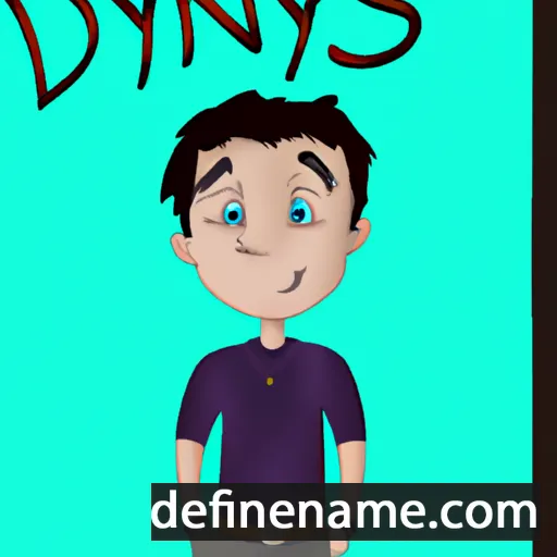 cartoon of the name Dyanys