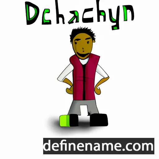 cartoon of the name Dychaun