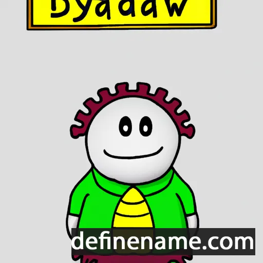 cartoon of the name Dyddanwy