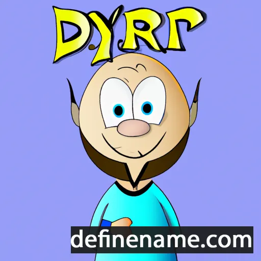 cartoon of the name Dyfyr