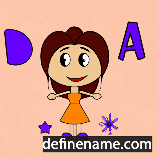 cartoon of the name Dyjana