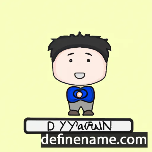 cartoon of the name Dykwan