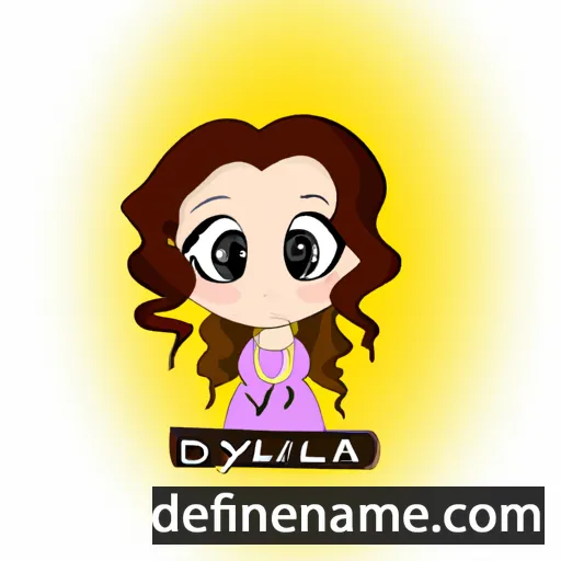 cartoon of the name Dylana