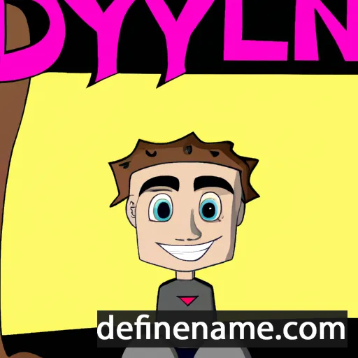 cartoon of the name Dylane