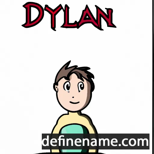 cartoon of the name Dylen