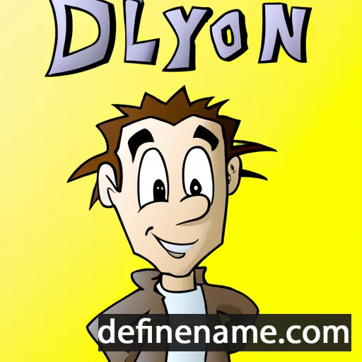 cartoon of the name Dylon