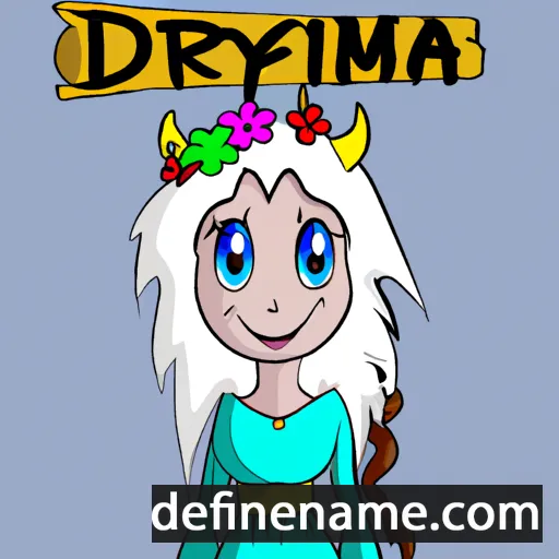 cartoon of the name Dyrfinna