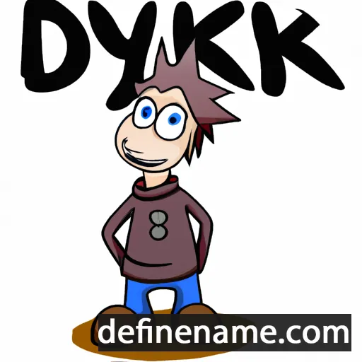 cartoon of the name Dyrk