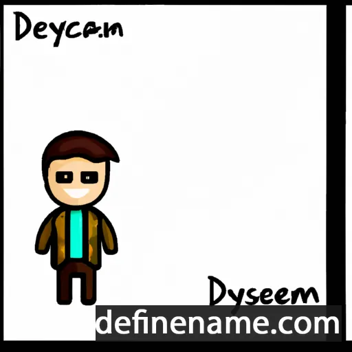 cartoon of the name Dysean