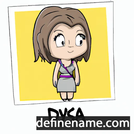 cartoon of the name Dysia