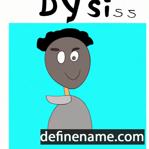 cartoon of the name Dysis