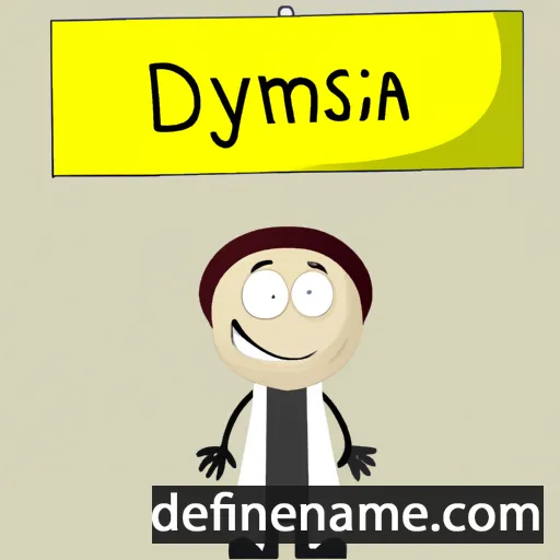 cartoon of the name Dysmas