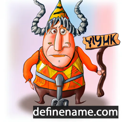 cartoon of the name Dyukrin