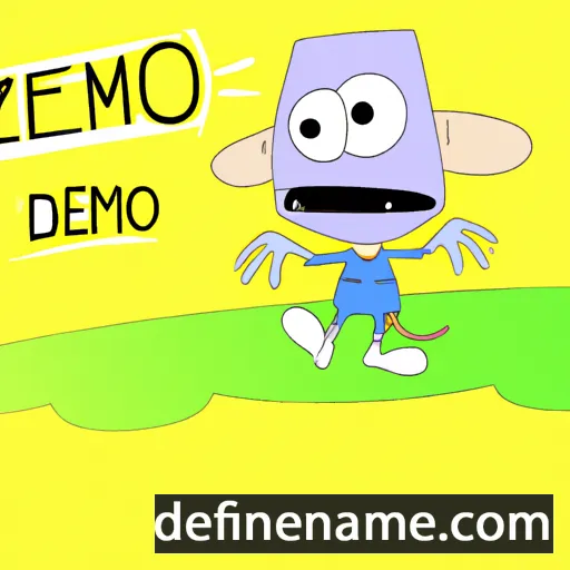 cartoon of the name Džemo