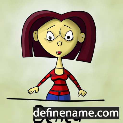 cartoon of the name Dženeta