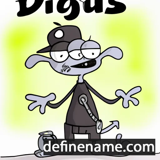 cartoon of the name Džiugas