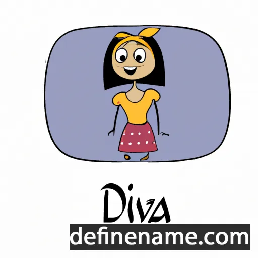 cartoon of the name Dživa