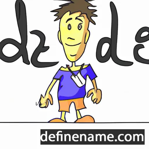 cartoon of the name Dzelde