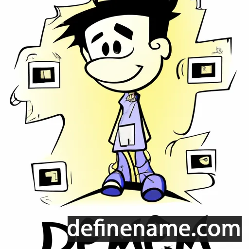 cartoon of the name Dzemi