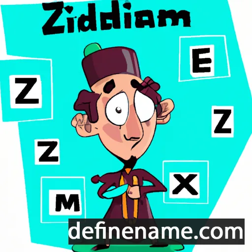 cartoon of the name Dzhamaldin